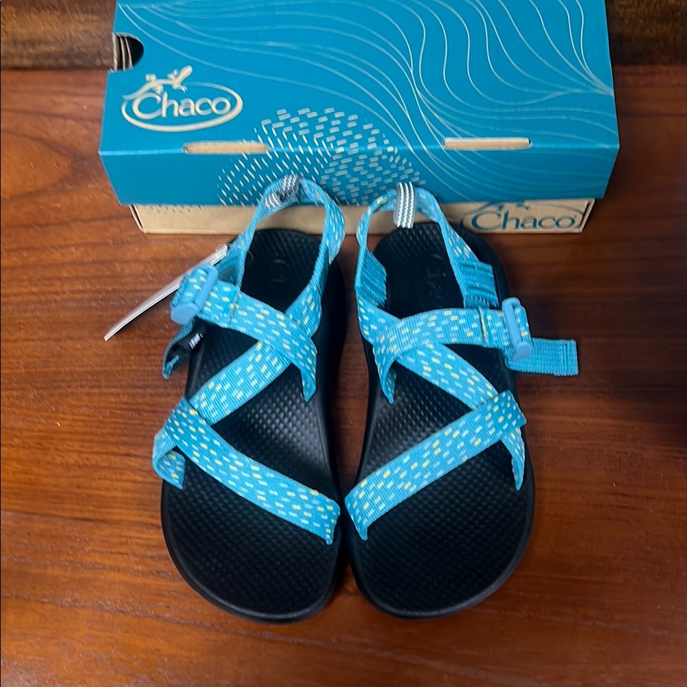 Chaco Kids Blue Z1 Ecotread Sandals